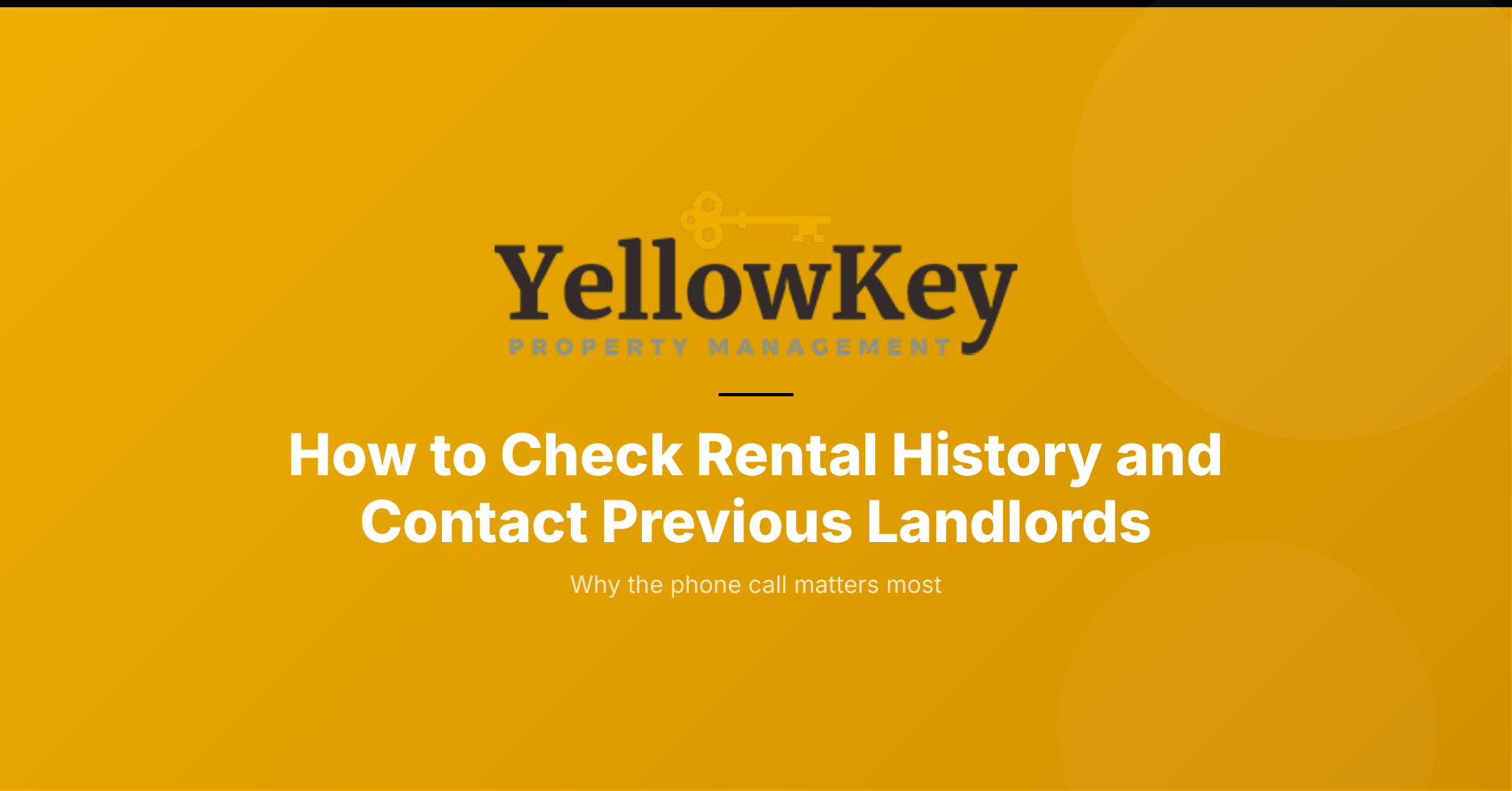 How to check rental history and contact previous landlords